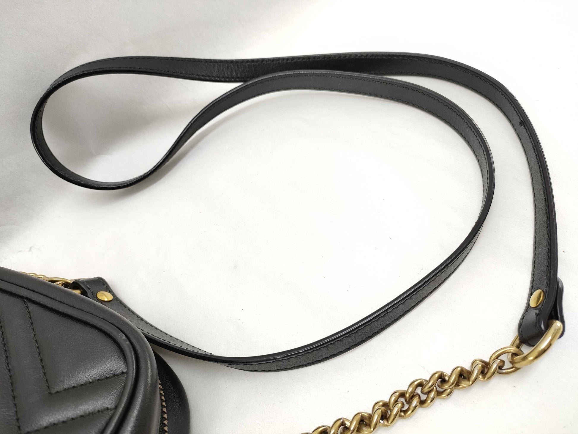 GUCCI GG Marmont Quilted Mini Bag 448065 Shoulder Bag