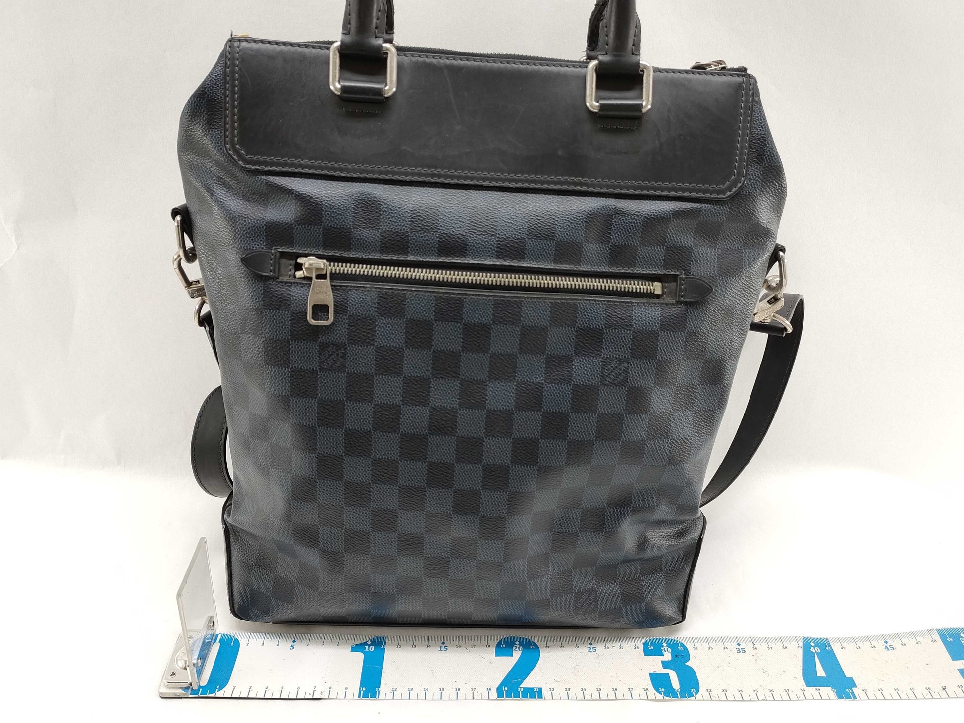 LOUIS VUITTON Damier Graffit Damier Cobalt Greenwich N41351 Handbag