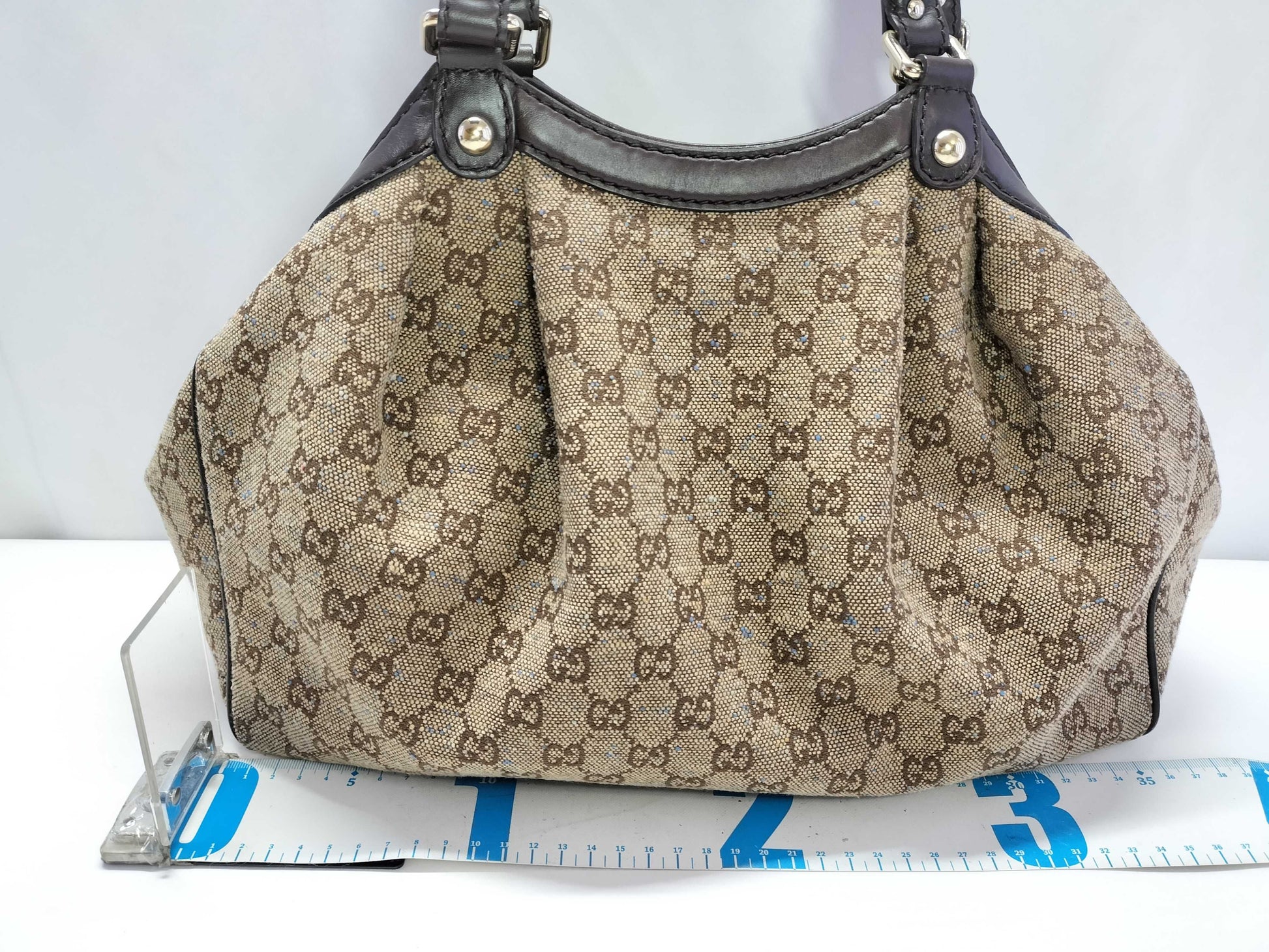GUCCI GG Canvas Sukey Handbag 211944 Handbag