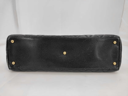 CHANEL Matlasse Boston Bag Caviar Skin Boston Bag