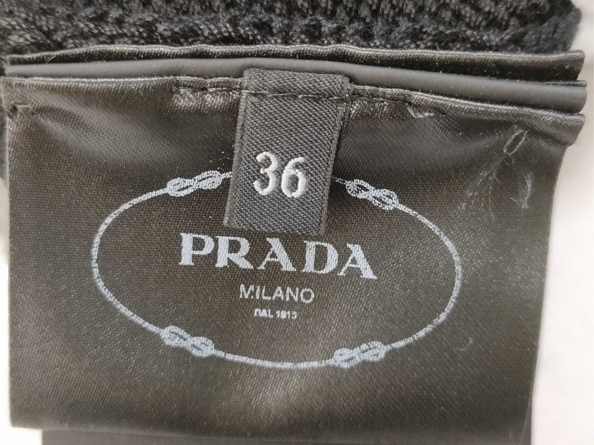 PRADA Cotton Crew Neck Sweater Top