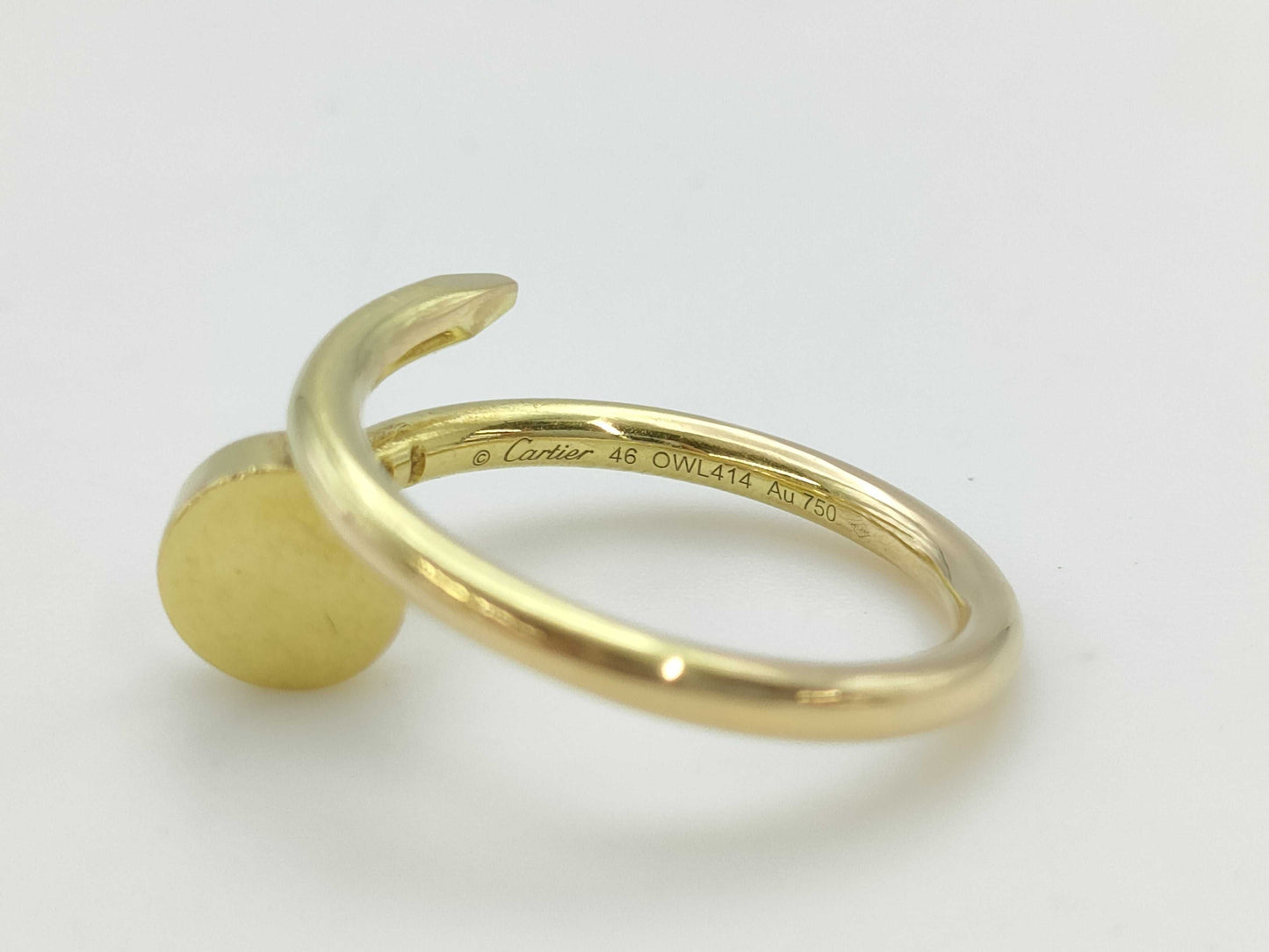 Cartier Juste un Clou #46 Small Model Yellow Gold Au750 3.1g Ring 