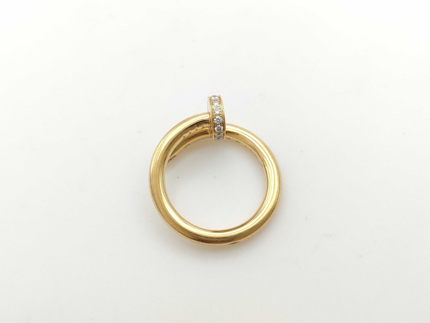 Cartier Juste un Clou Classic Model #50 Diamond 750 6.5g Ring 