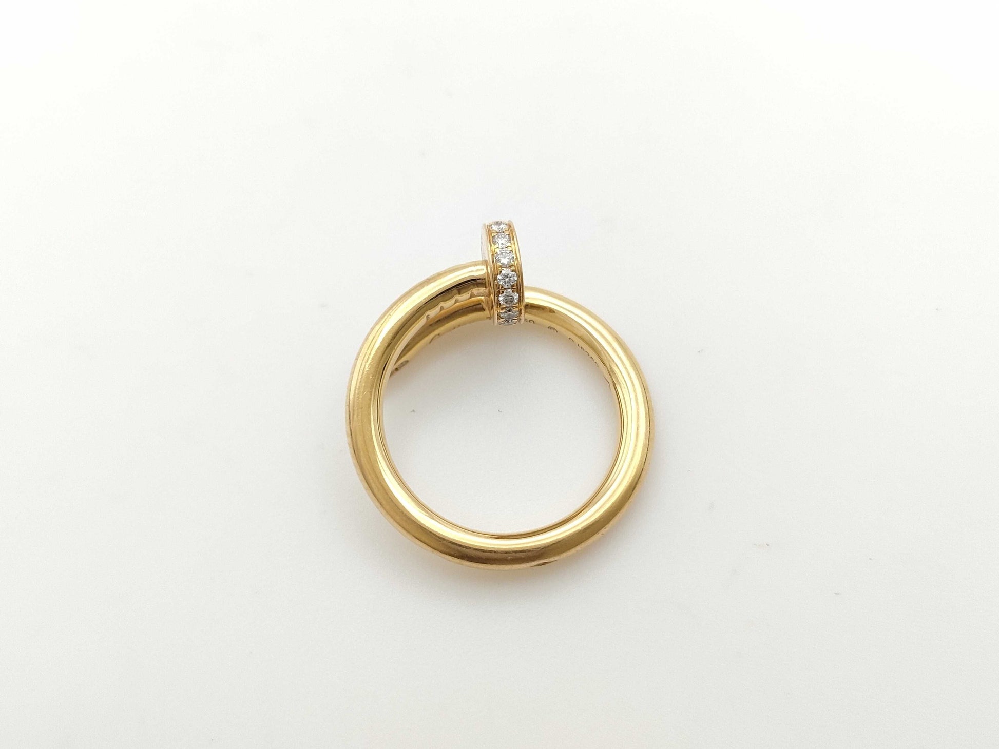 Cartier Juste un Clou Classic Model #50 Diamond 750 6.5g Ring 