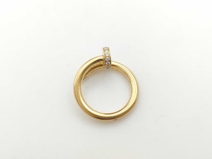 Cartier Juste un Clou Classic Model #50 Diamond 750 6.5g Ring 