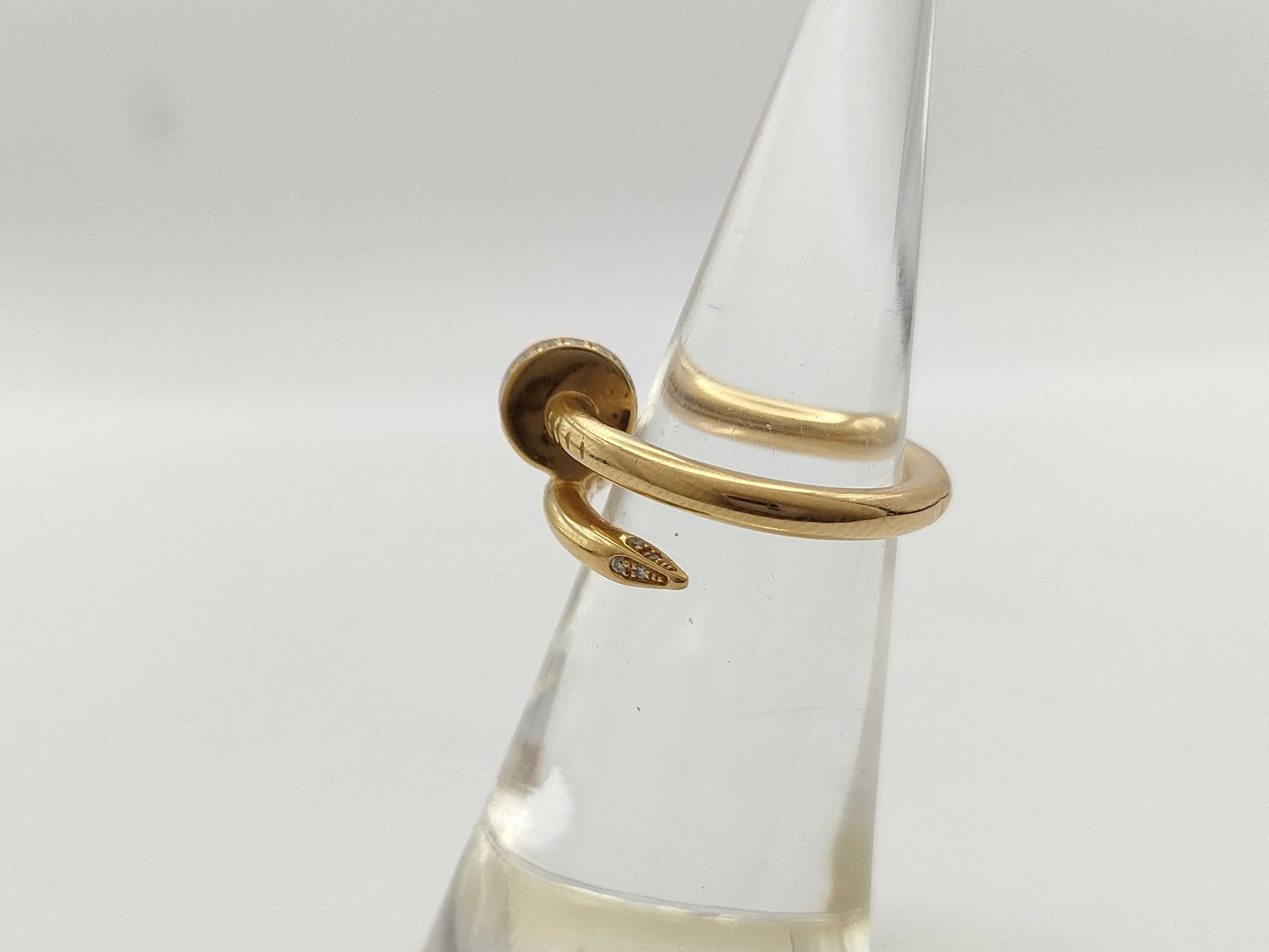 Cartier Juste un Clou Classic Model #50 Diamond 750 6.5g Ring 