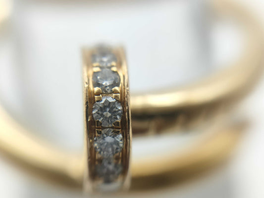 Cartier Juste un Clou Classic Model #50 Diamond 750 6.5g Ring 