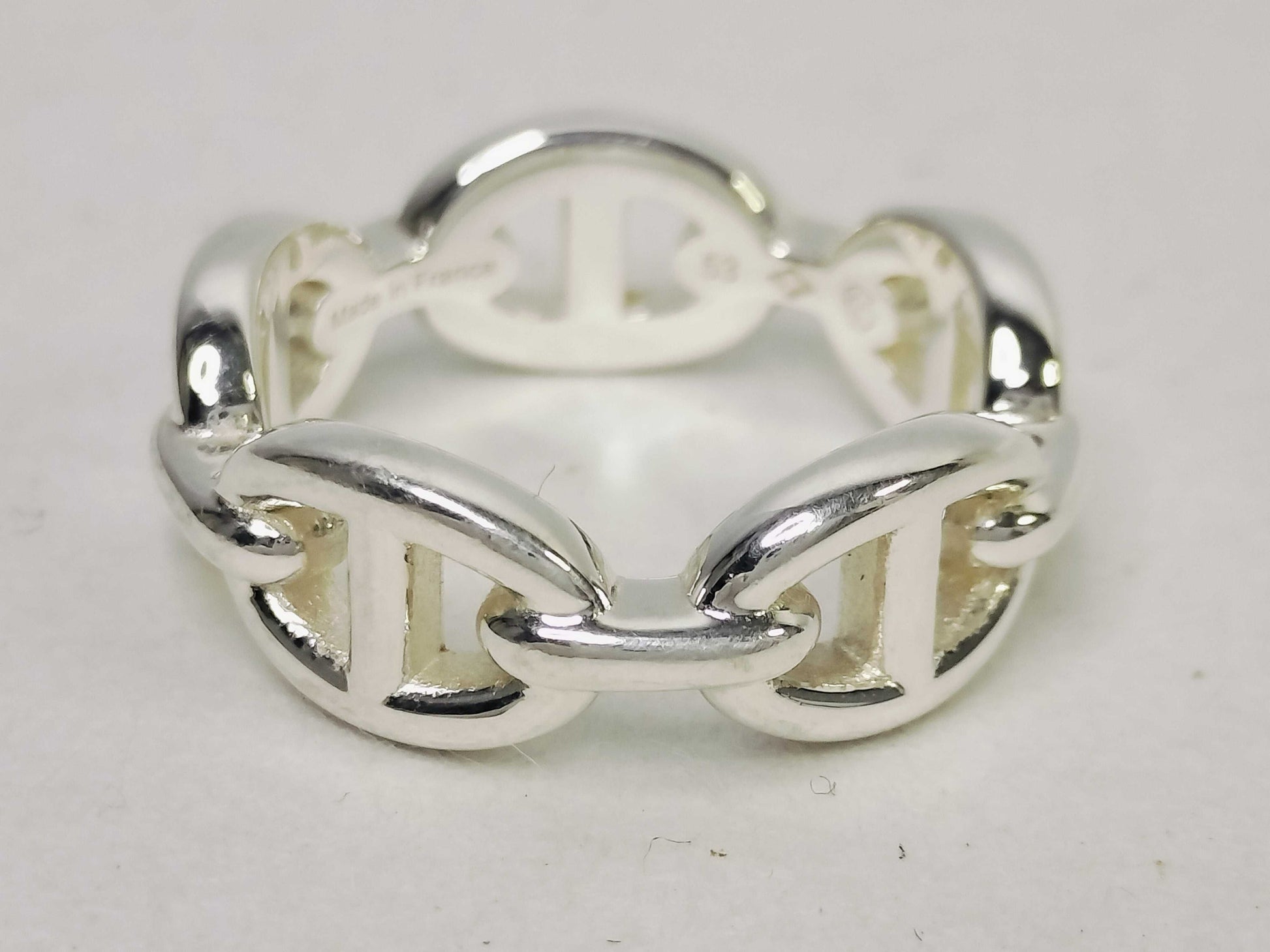HERMES Chone Dunkle Anchener Ring Ag925 Ring