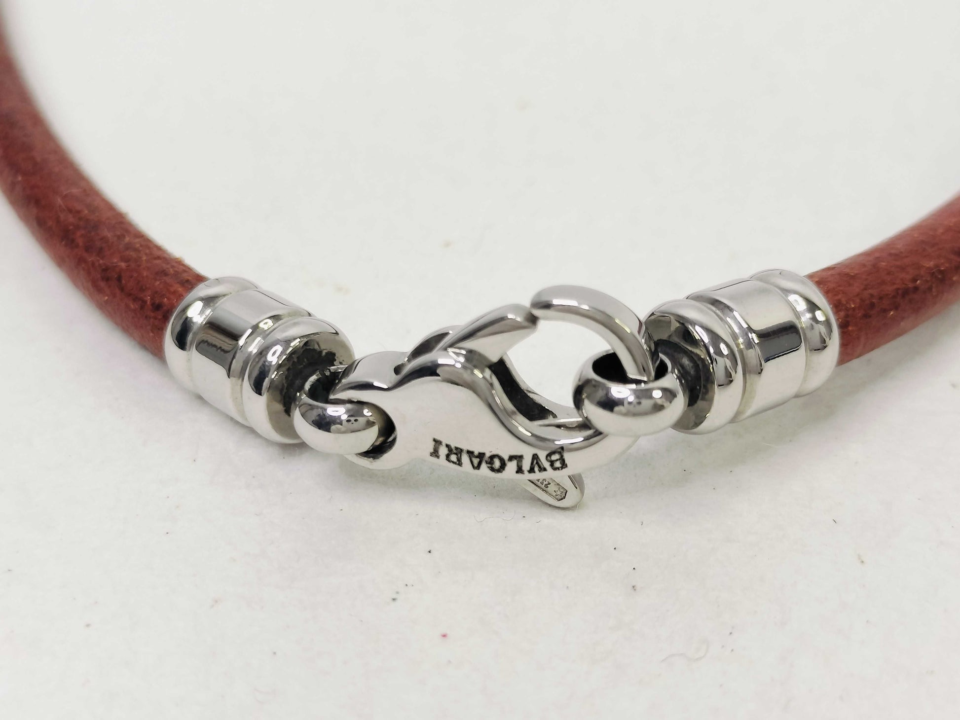 BVLGARI Leather Choker Necklace