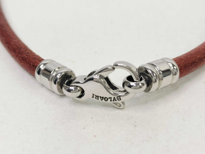 BVLGARI Leather Choker Necklace