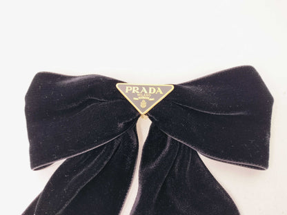 PRADA Velvet Ribbon Hair Clip Hair Accessories
