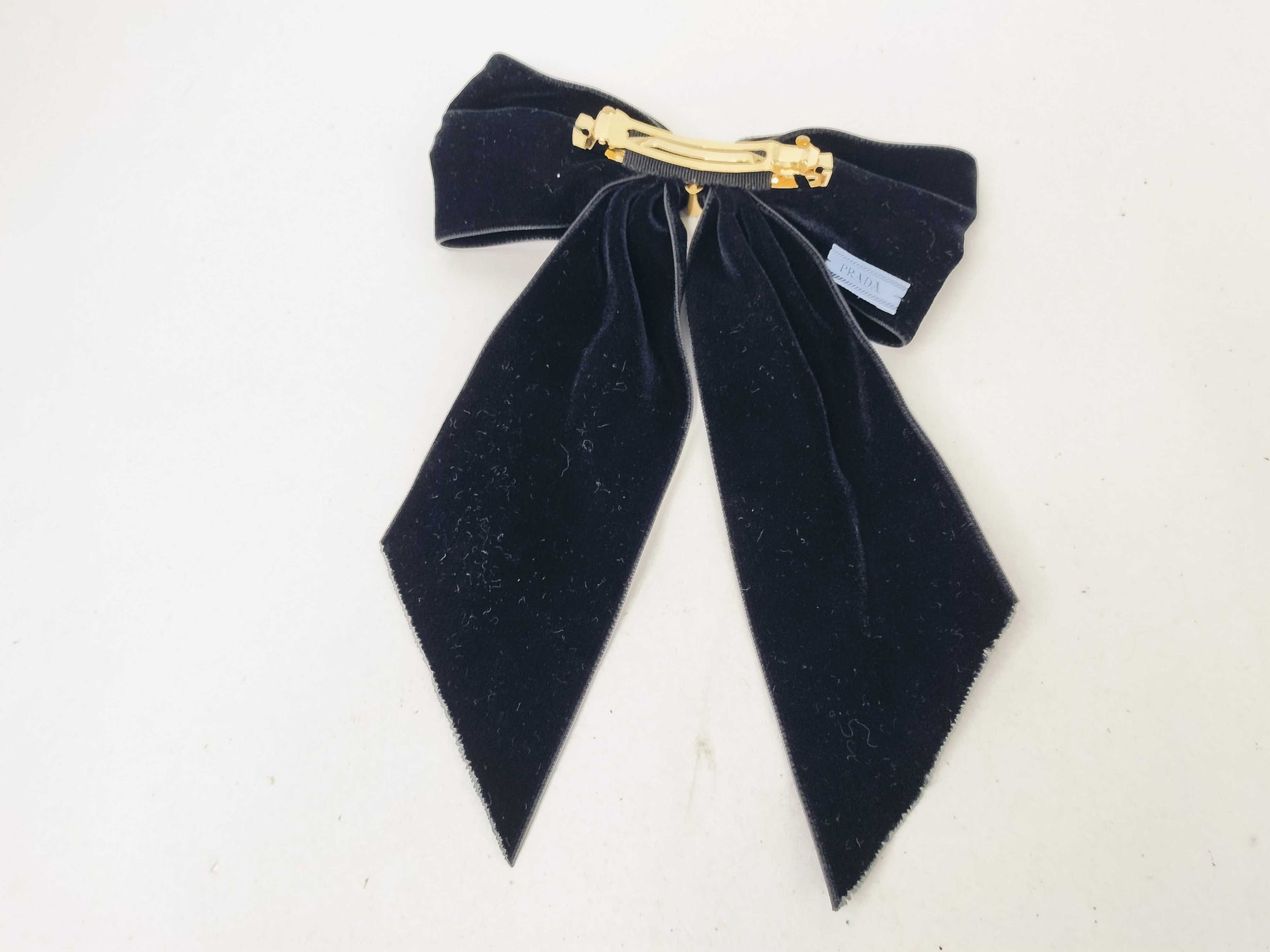 PRADA Velvet Ribbon Hair Clip Hair Accessories