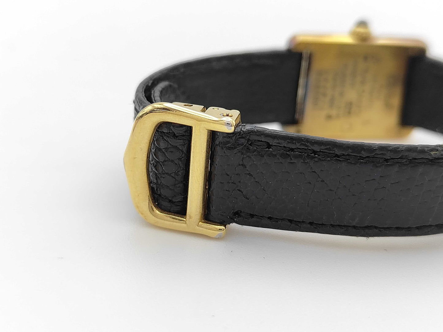 Cartier Vermeil Mast Tank 164871 5057001 Quartz Trinity Dial Women's Watch