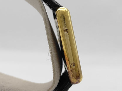 Cartier Vermeil Mast Tank 164871 5057001 Quartz Trinity Dial Women's Watch