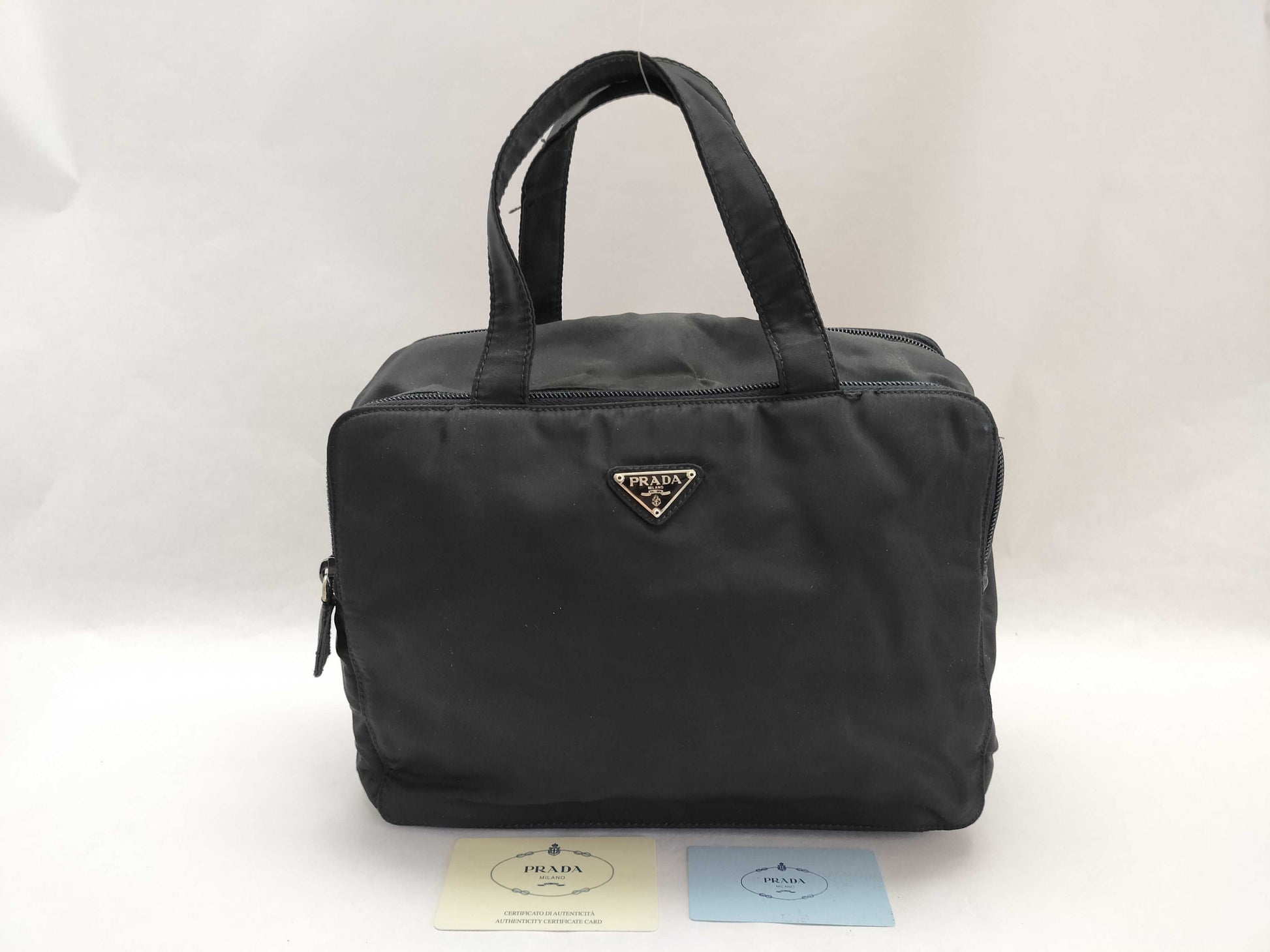 PRADA Nylon Vanity Handbag B6584