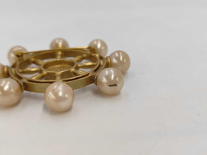 CHANEL Rudder Pearl Brooch 94P Brooch