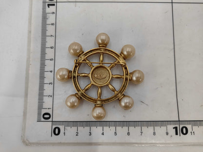 CHANEL Rudder Pearl Brooch 94P Brooch