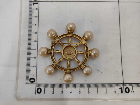 CHANEL Rudder Pearl Brooch 94P Brooch