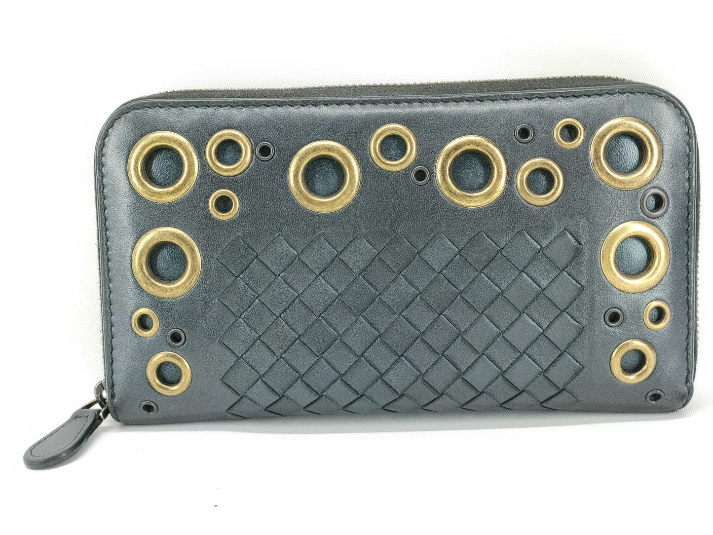 BOTTEGA VENETA Intrecciato Round Zipper Long Wallet Wallet