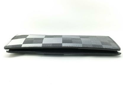 LOUIS VUITTON Damier Graffit Louis Vuitton Damier Graffit Giant Portefeuille Brazza N40415 RFID Initials Accessories: Box Storage Bag Wallet