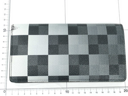 LOUIS VUITTON Damier Graffit Louis Vuitton Damier Graffit Giant Portefeuille Brazza N40415 RFID Initials Accessories: Box Storage Bag Wallet