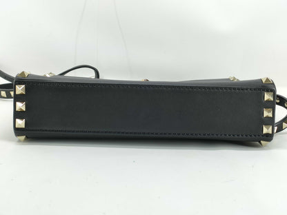 VALENTINO Garavani Studded Shoulder Bag Black Shoulder Bag