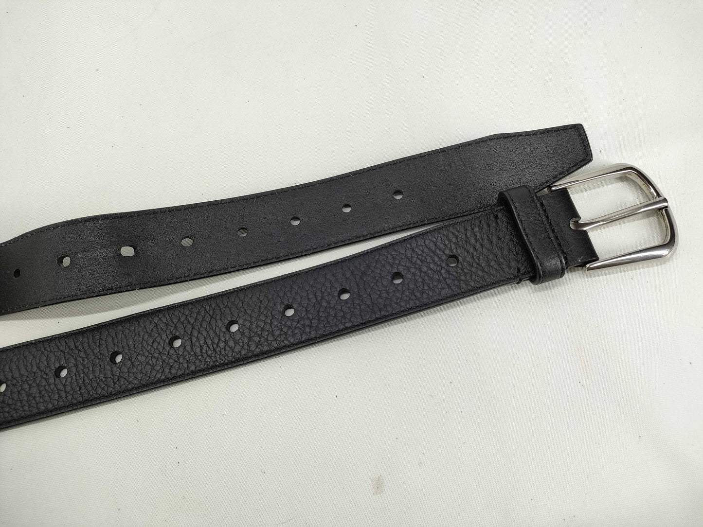 BALENCIAGA Leather Belt 76614 Black Accessories: Box Storage Bag Belt