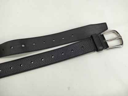 BALENCIAGA Leather Belt 76614 Black Accessories: Box Storage Bag Belt