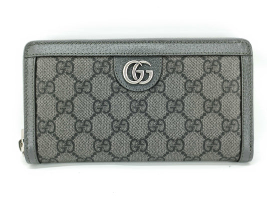 GUCCI GG Supreme Gucci Offidia Long Round Zip Long Wallet 706844 Unused Storage Accessories: Box Storage Bag Booklet Wallet