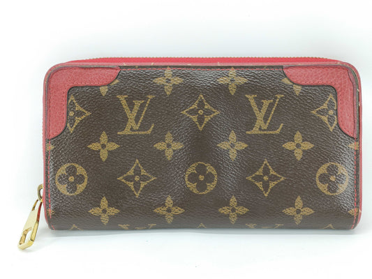 LOUIS VUITTON Monogram Louis Vuitton Monogram Zippy Wallet Retiro M61854 Wallet