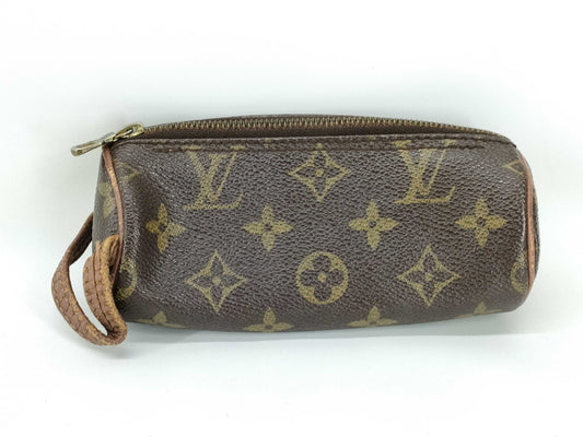 LOUIS VUITTON Monogram Louis Vuitton Etuitrois Ball de Golf Golf Ball Case M58249 Pouch