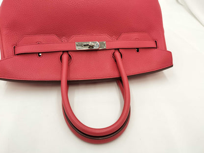 HERMES Birkin 35 Handbag with Cadena X-Engraved Handbag