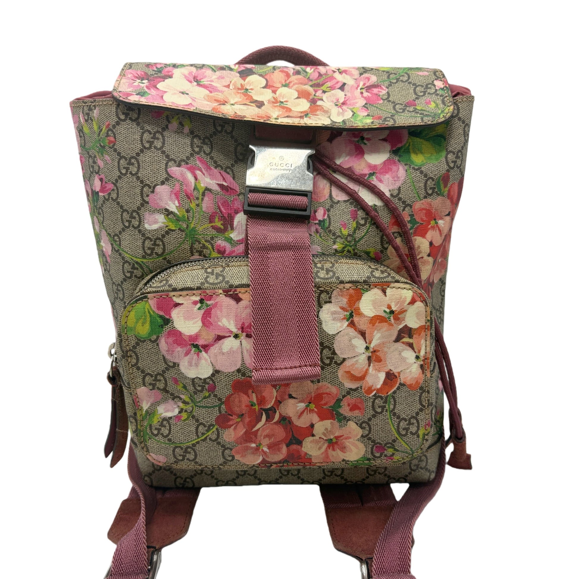 GUCCI GG Supreme Floral Rucksack Rucksack