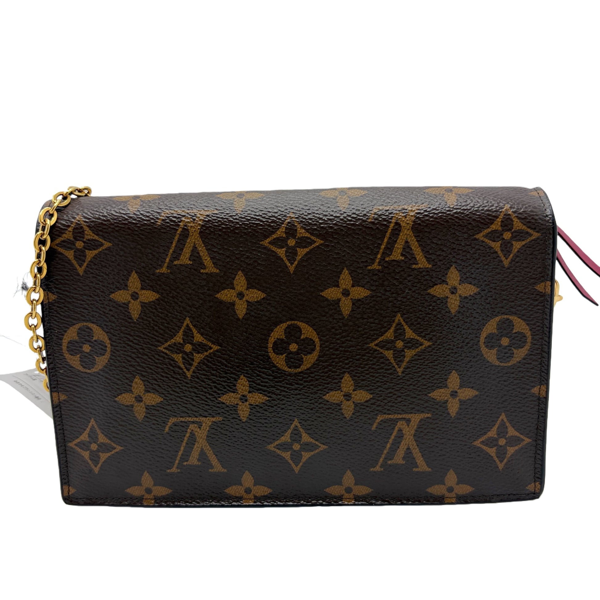 LOUIS VUITTON Louis Vuitton Monogram Portefeuille Flor Chain Wallet Shoulder Bag