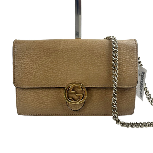GUCCI Interlocking Chain Shoulder Wallet Shoulder Bag