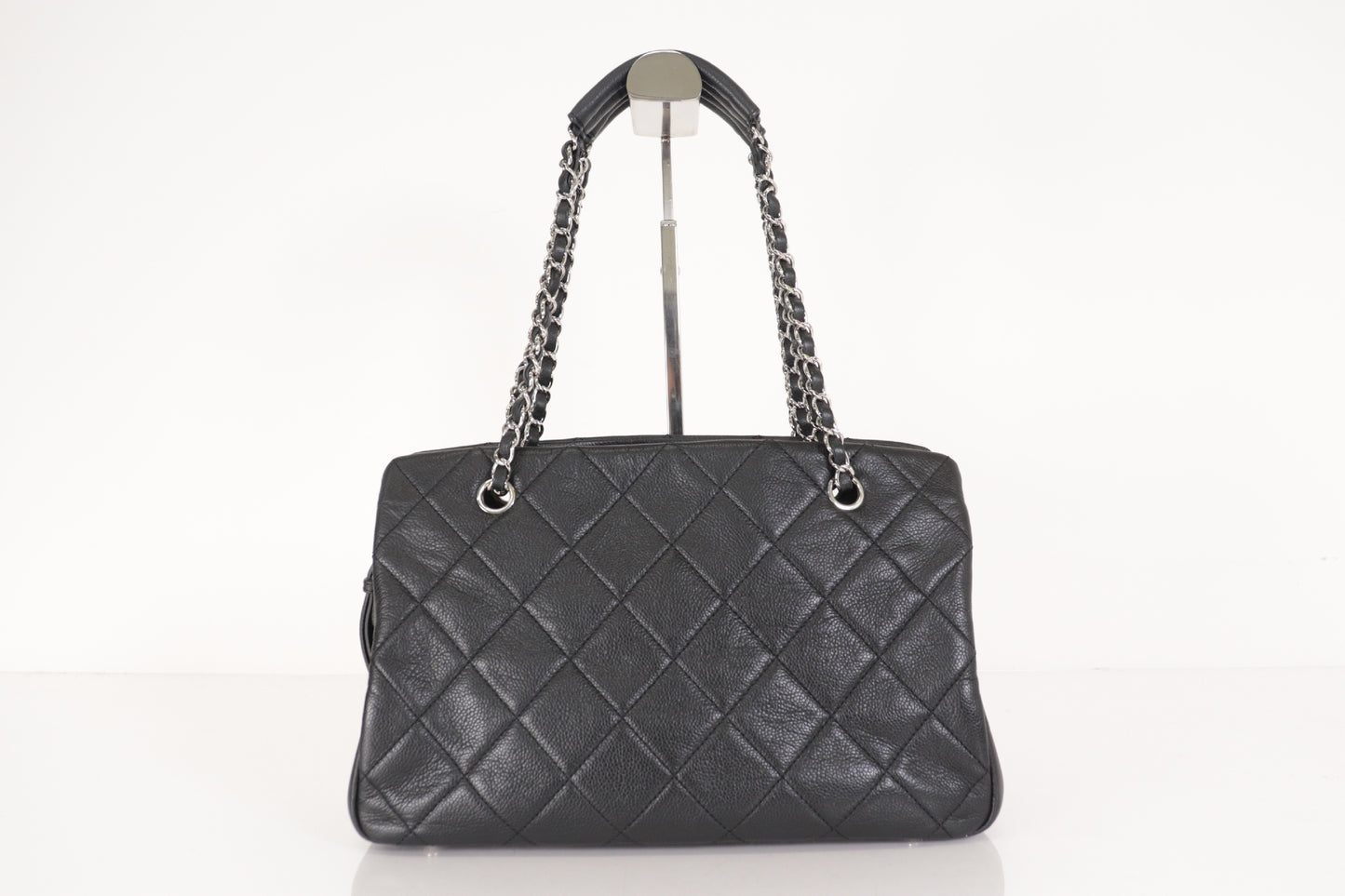 CHANEL Caviar Big Coco Chain Tote 14th Tote Bag