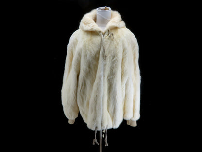 BIRGER CHRISTENSEN Fur Mink Cream Coat