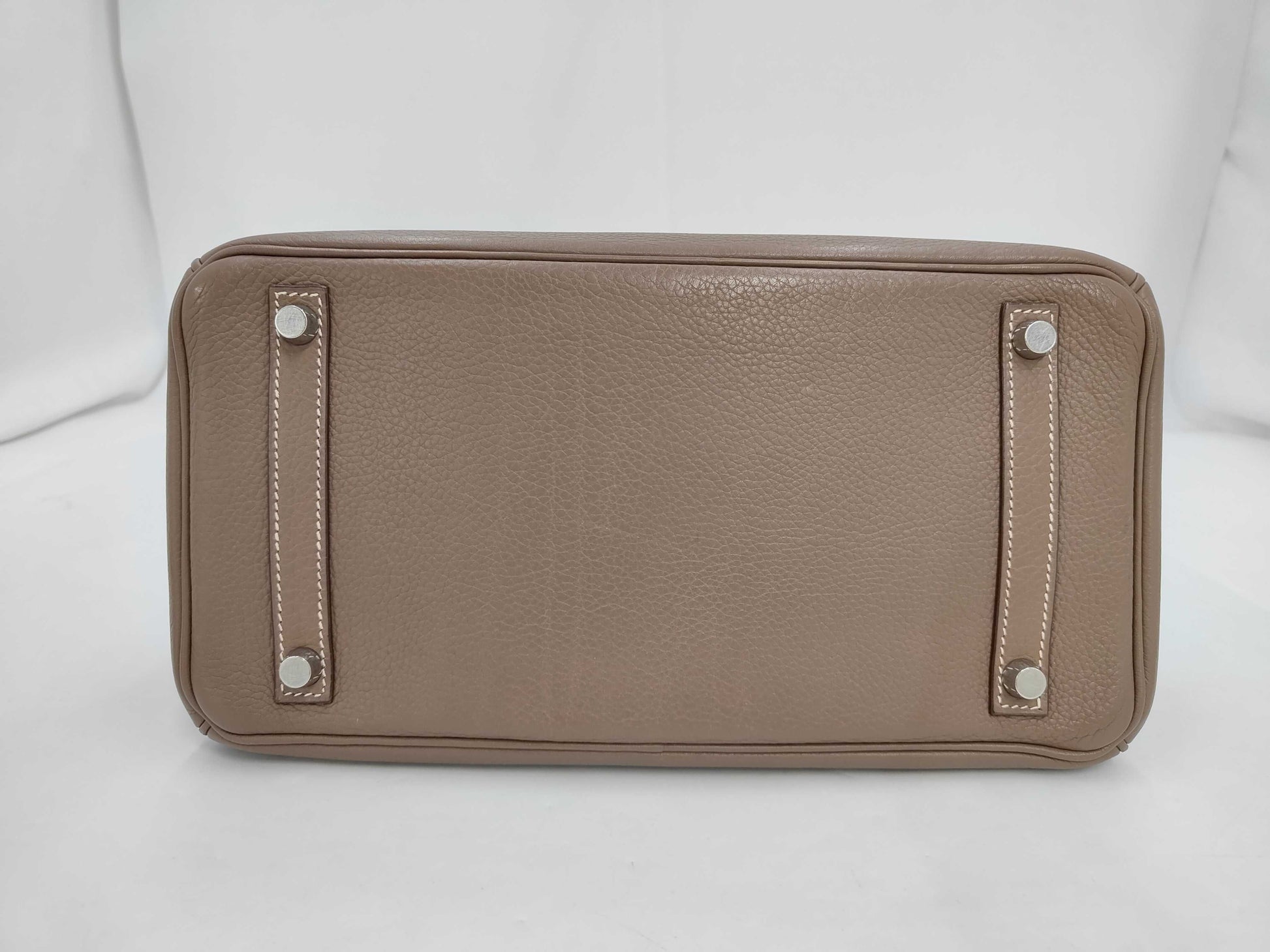 HERMES Birkin 30 Etoupe Handbag with K Stamp