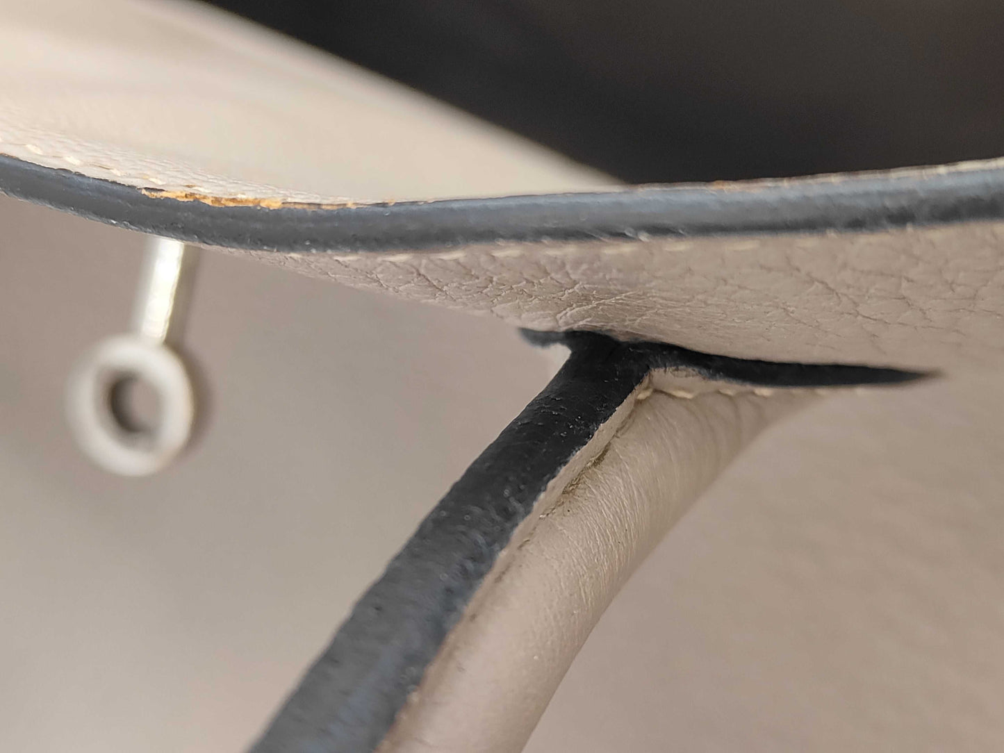 HERMES Birkin 35 Tourtiere Gray Handbag with E Stamp and Silver Hardware