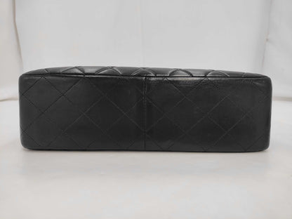 CHANEL Chain Shoulder Bag in Black and Gold