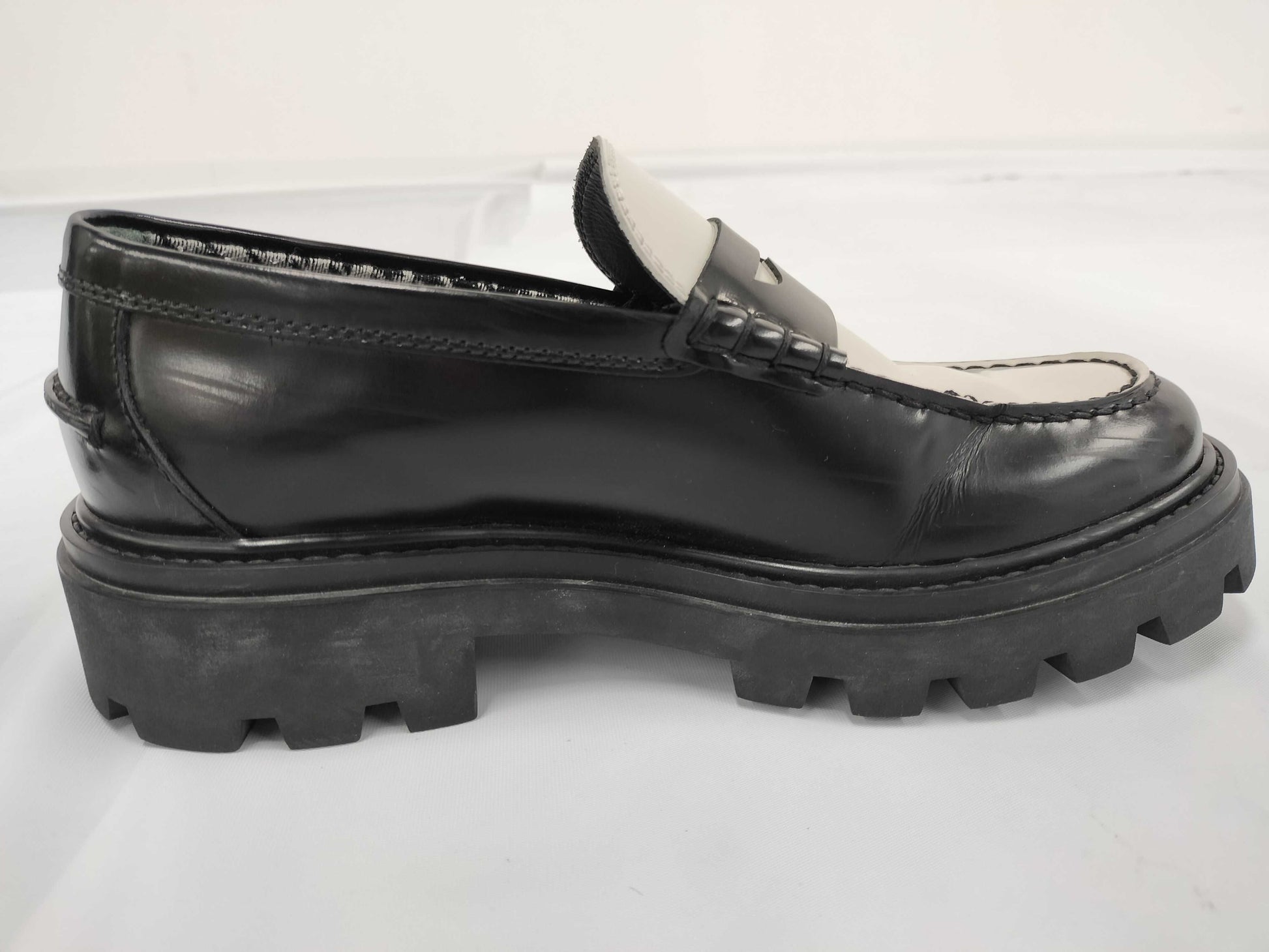 TODS Tods Men's Loafers Leather Shoes Bicolor 4 1/2 A Other Shoes