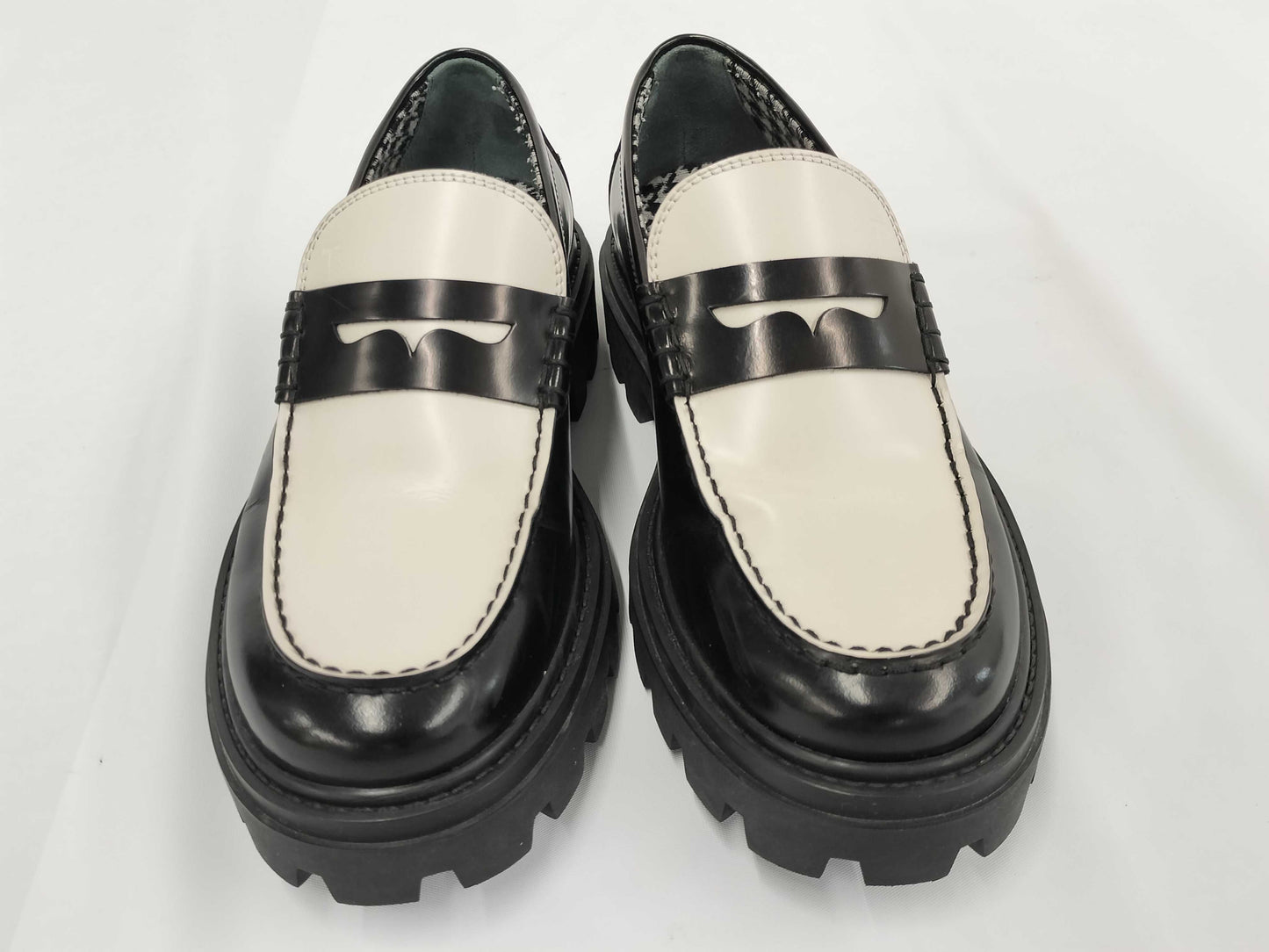 TODS Tods Men's Loafers Leather Shoes Bicolor 4 1/2 A Other Shoes