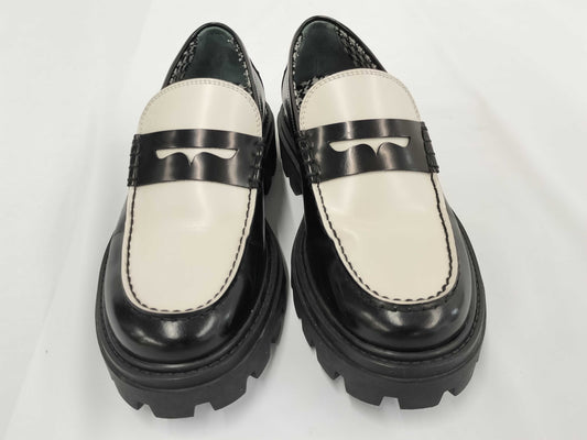 TODS Tods Men's Loafers Leather Shoes Bicolor 4 1/2 A Other Shoes