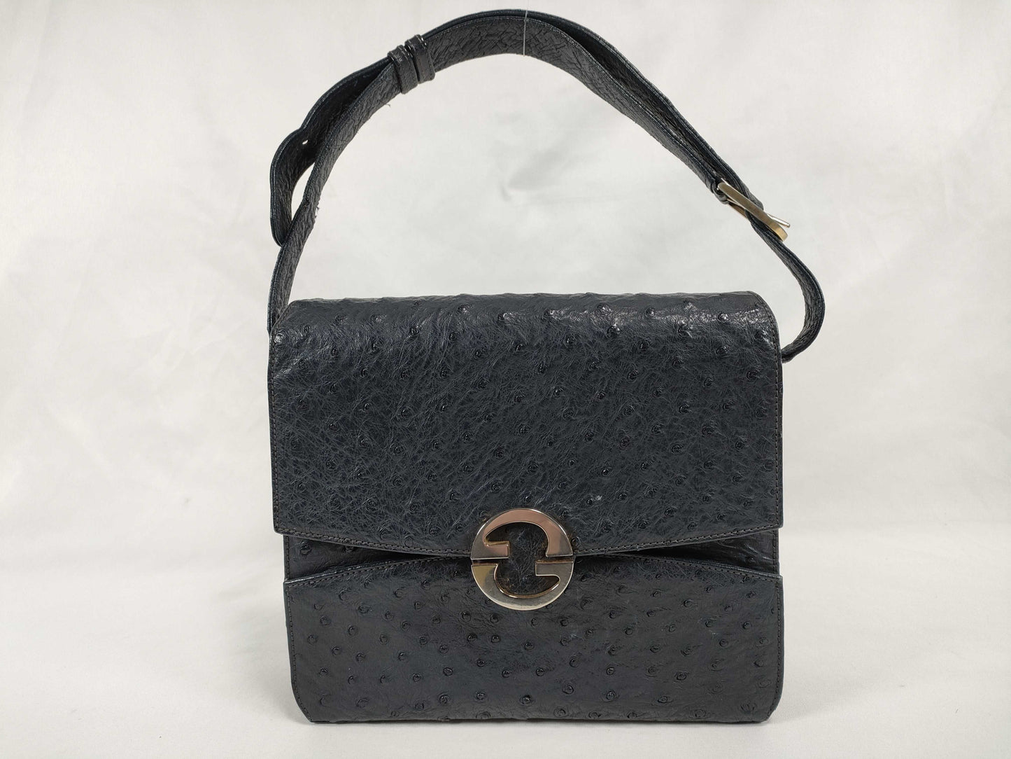 GUCCI GUCCI Shoulder Bag Ostrich Interlocking Shoulder Bag