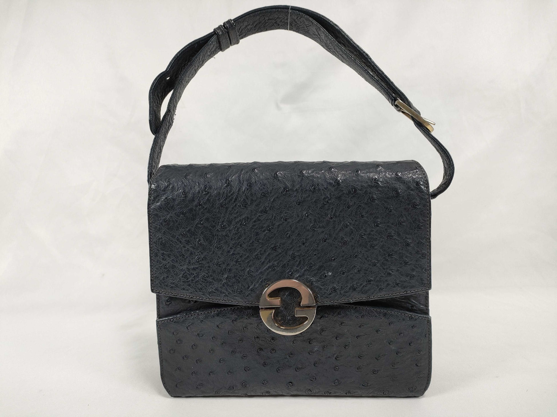GUCCI GUCCI Shoulder Bag Ostrich Interlocking Shoulder Bag