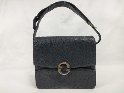 GUCCI GUCCI Shoulder Bag Ostrich Interlocking Shoulder Bag