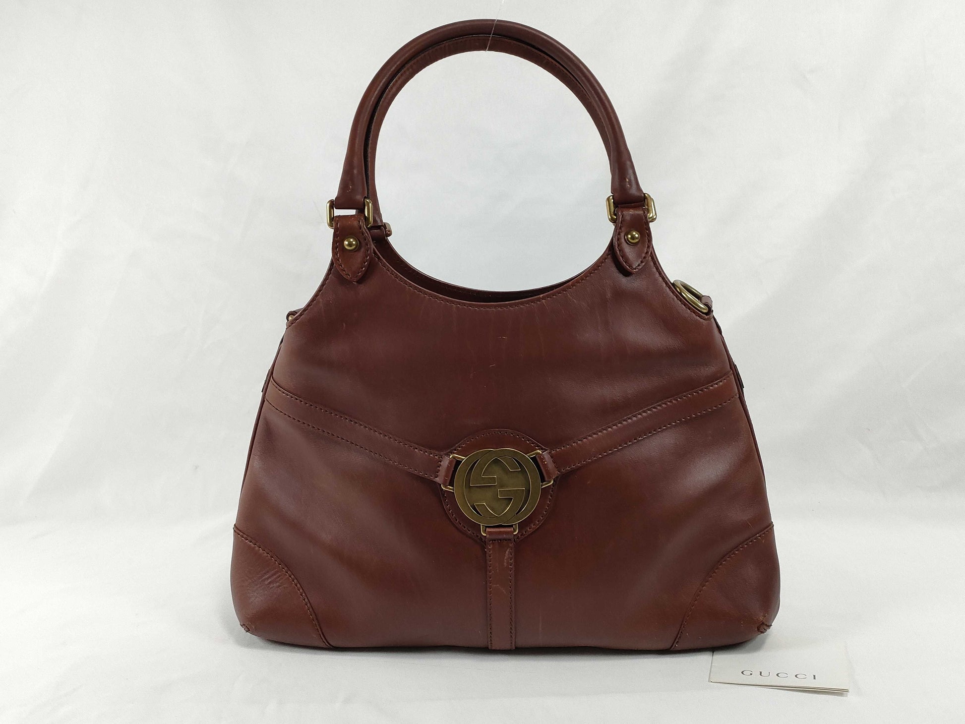 GUCCI Interlocking GG Leather Handbag Handbag