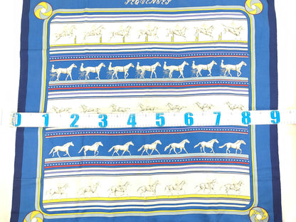 HERMES Carré Hermès Carré 90 SEQUENCES Silk Blue Multi Other Accessories