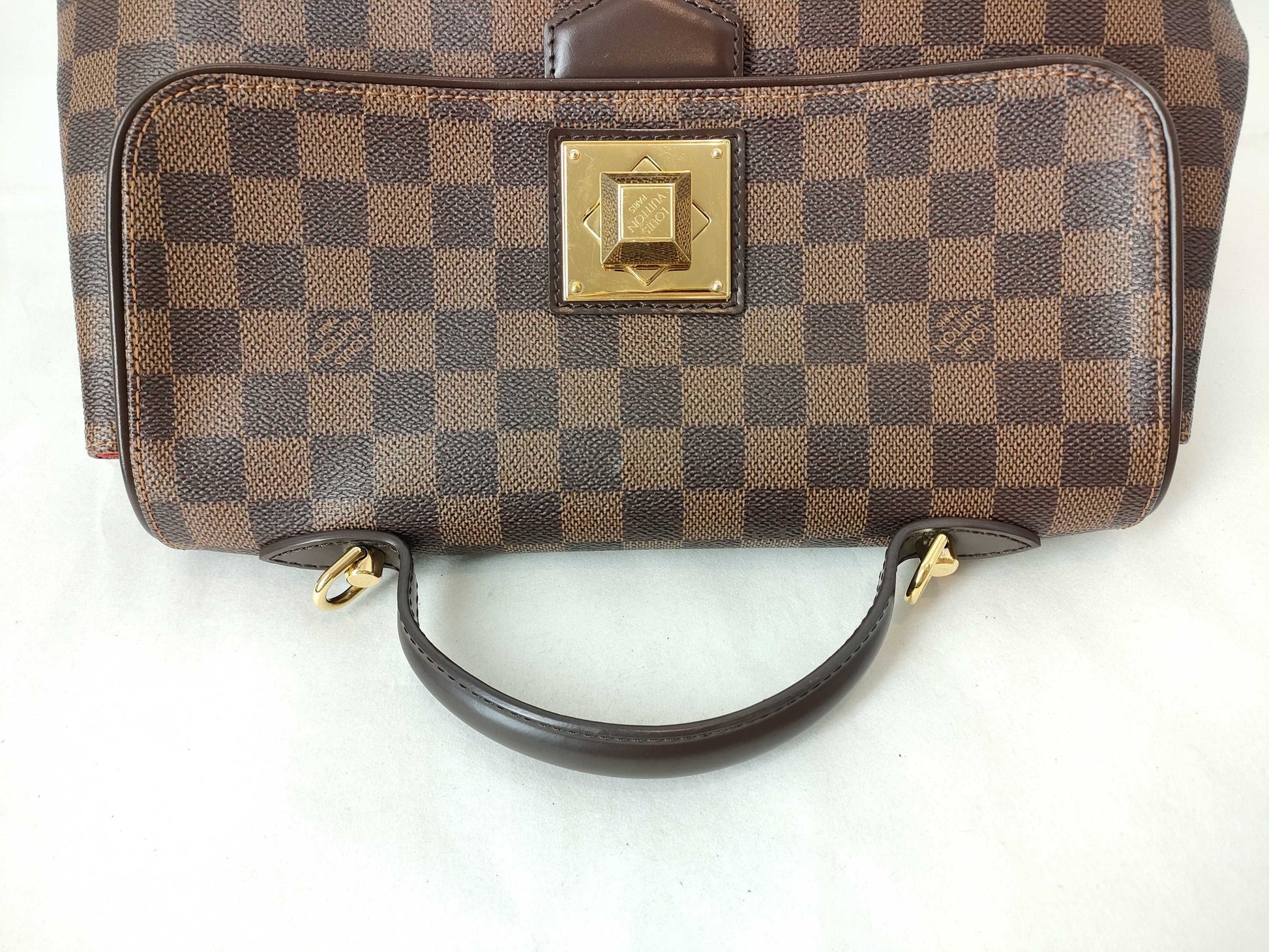 LOUIS VUITTON Damier Bergamo MM N41168 FL2141 Handbag