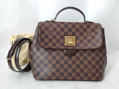 LOUIS VUITTON Damier Bergamo MM N41168 FL2141 Handbag